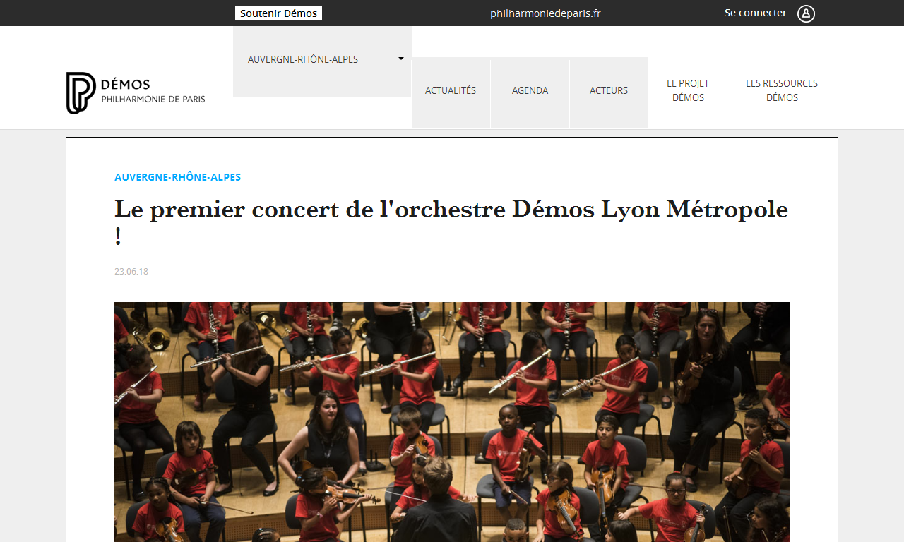 Concert de l'orchestre Démos Lyon Métropole | Delphine Berçot
