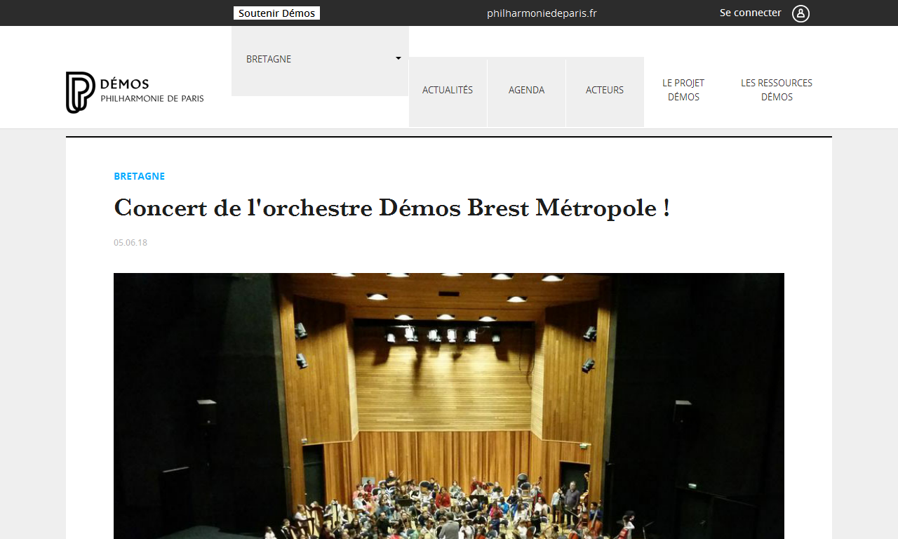 Concert de l'orchestre Démos Brest Métropole | Delphine Berçot