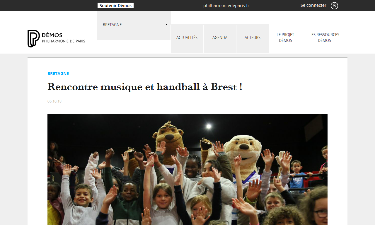 Quand la musique rencontre le handball à Brest ! | Delphine Berçot