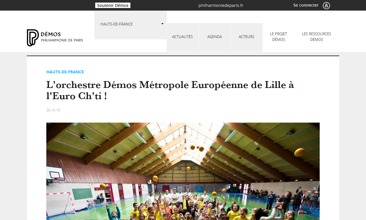 L'orchestre Démos Métropole Européenne de Lille à l'Euro Ch'ti ! | Delphine Berçot