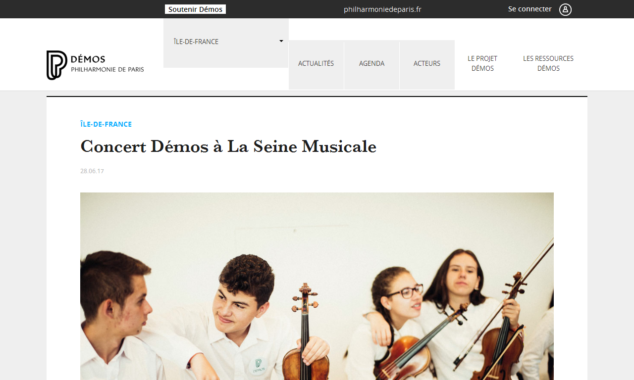 Concert Démos à La Seine Musicale | AdminPROD
