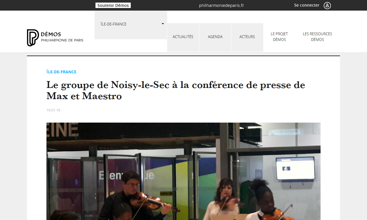 Le groupe de Noisy-le-Sec à la conférence de presse de Max et Maestro | AdminPROD