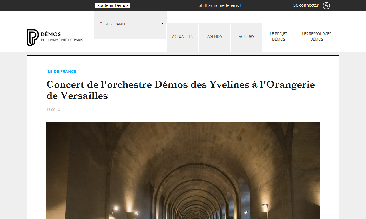 Concert de l'orchestre Démos des Yvelines à l'Orangerie de Versailles | Delphine Berçot
