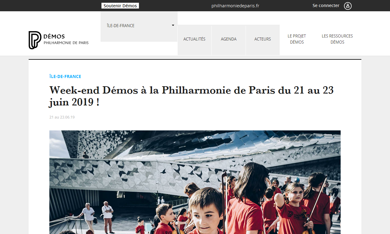 Week-end de concerts des orchestres Démos à la Philharmonie de Paris du 21 au 23 juin 2019 | Delphine Berçot