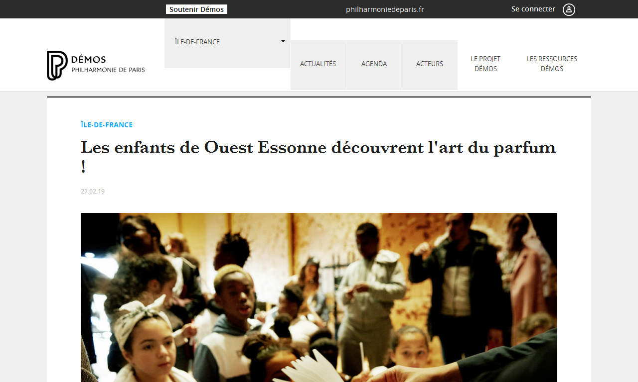 Les enfants de Ouest Essonne découvrent l'art du parfum ! | Delphine Berçot