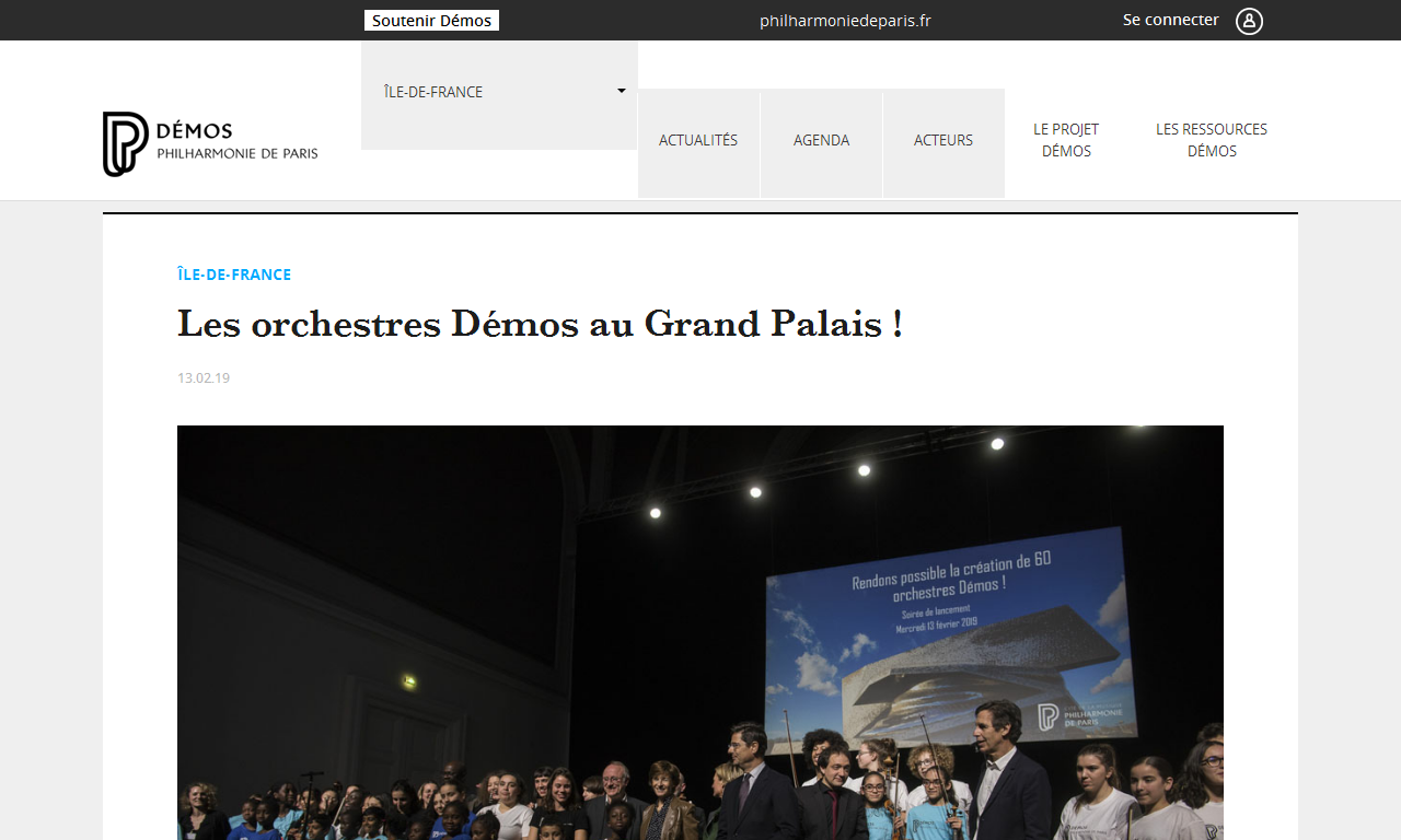 Des orchestres Démos au Grand Palais ! | Delphine Berçot