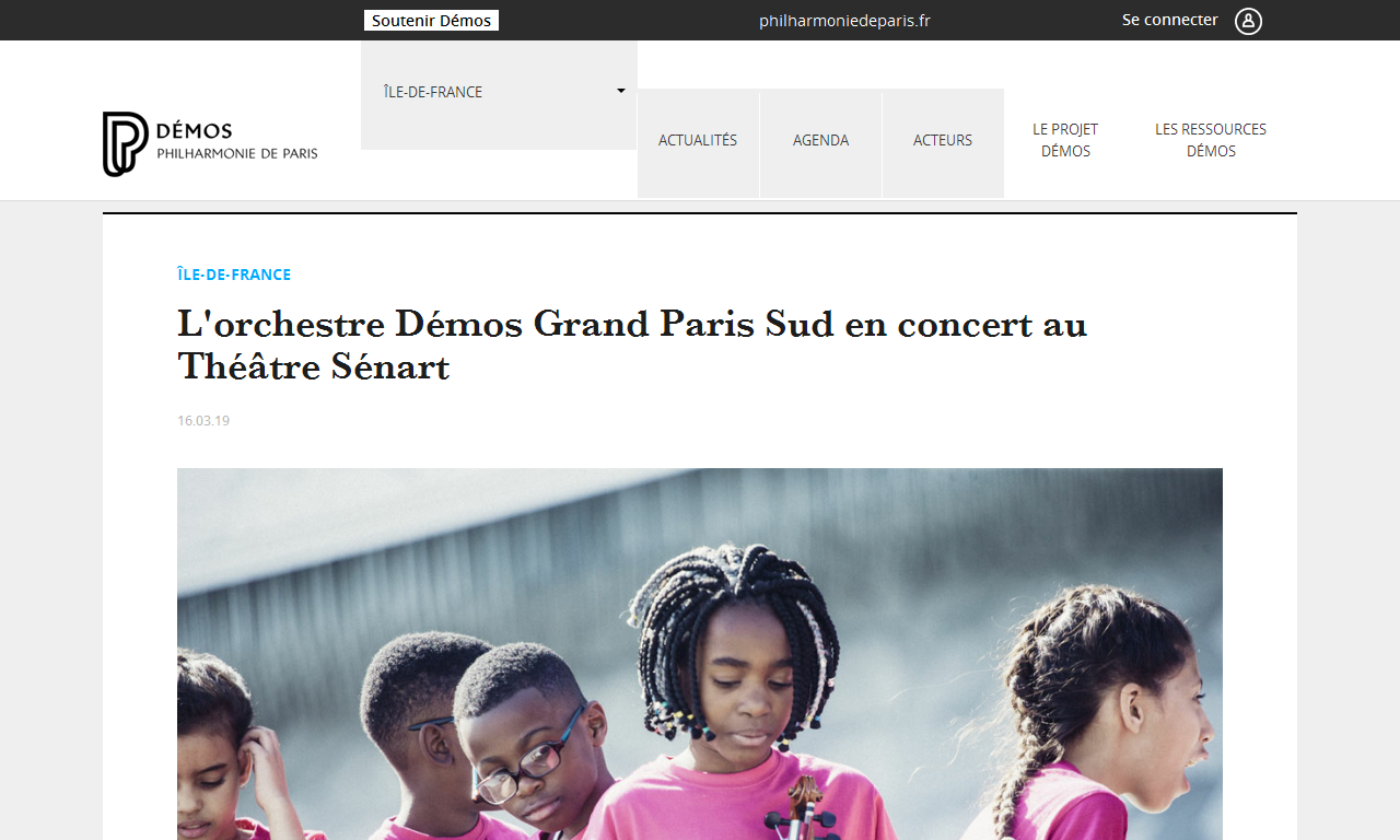 L'orchestre Démos Grand Paris Sud en concert au Théâtre Sénart | Delphine Berçot
