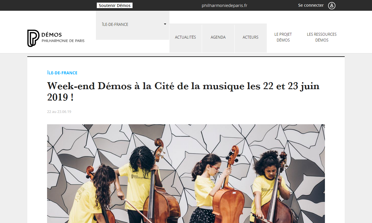Weekend des concerts Démos les 22 et 23 juin à la Cité de la musique | Delphine Berçot
