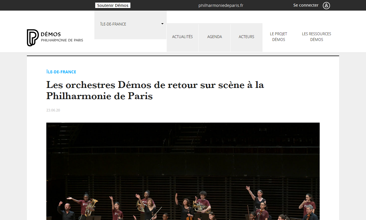 Les orchestres Démos de retour sur scène à la Philharmonie de Paris | Hélène Descourtis