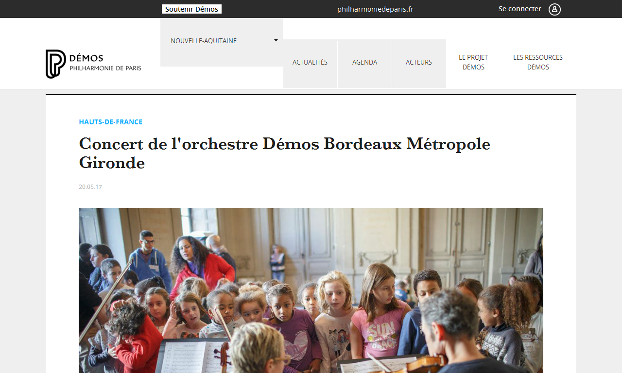 Concert de l'orchestre Démos Bordeaux Métropole Gironde | Delphine Berçot