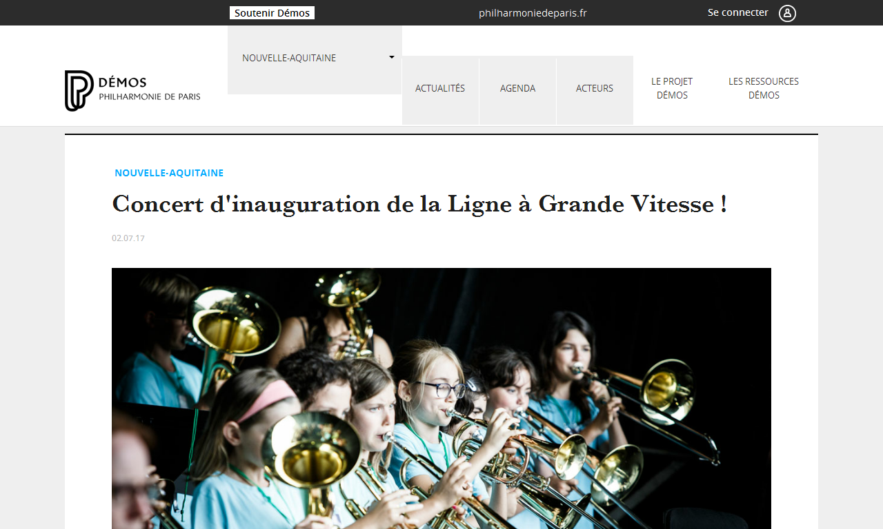 Concert pour l'inauguration de la LGV ! | Delphine Berçot