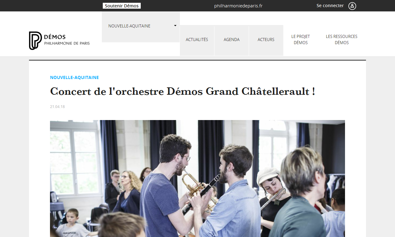 Concert de l'orchestre Démos Grand Châtellerault | Delphine Berçot