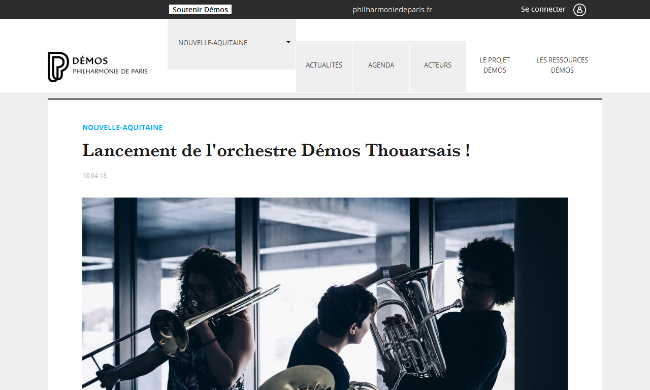 Lancement de l'orchestre Démos Thouarsais | Delphine Berçot