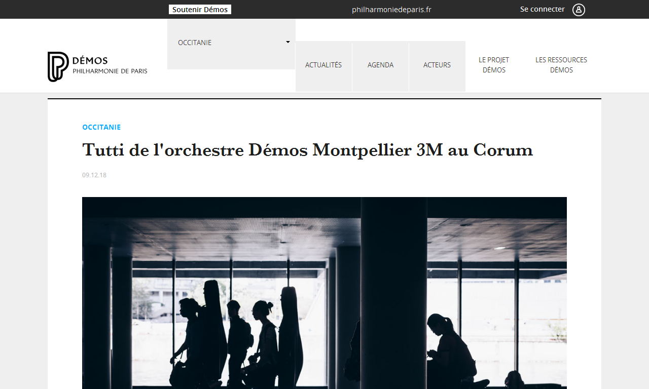 Tutti de l'orchestre Démos Montpellier 3M au Corum | Delphine Berçot