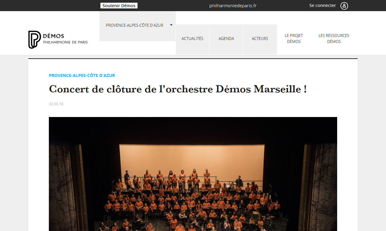 Concert de clôture de l'orchestre Démos Marseille | Delphine Berçot