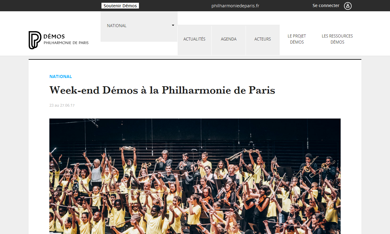 Week-end Démos à la Philharmonie de Paris | AdminPROD