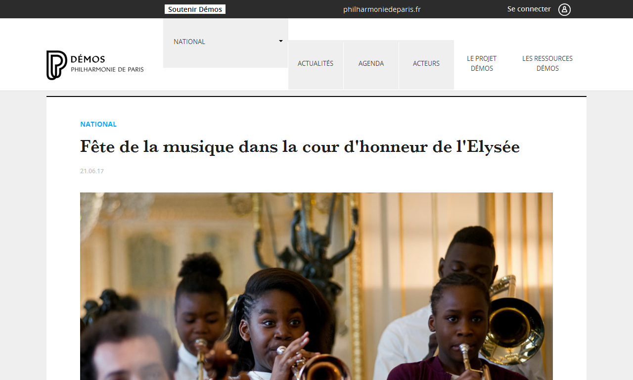 Fête de la musique à l'Élysée | AdminPROD