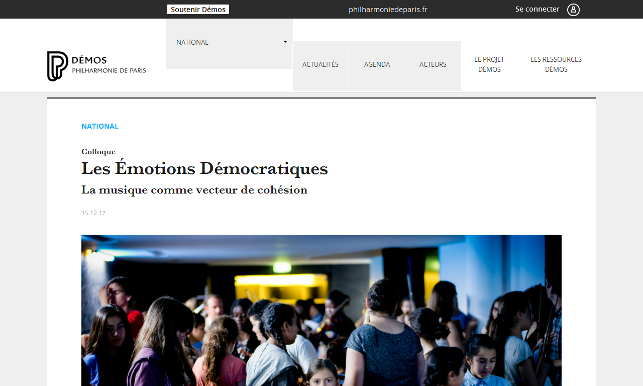 Colloque : Les Émotions Démocratiques | AdminPROD