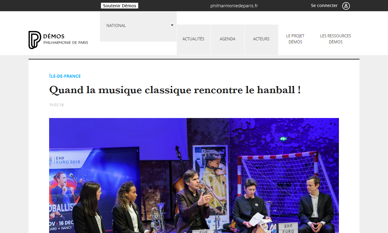 Annonce du partenariat entre l'Euro féminin de Handball et Démos ! | Delphine Berçot