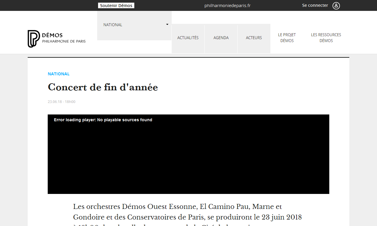 Concert Démos 2018 : 23 juin 2018, 18h00 | AdminPROD