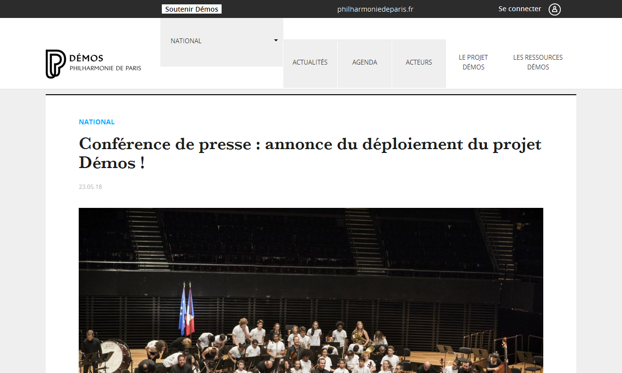 Conférence de presse : annonce du déploiement du projet Démos ! | Delphine Berçot