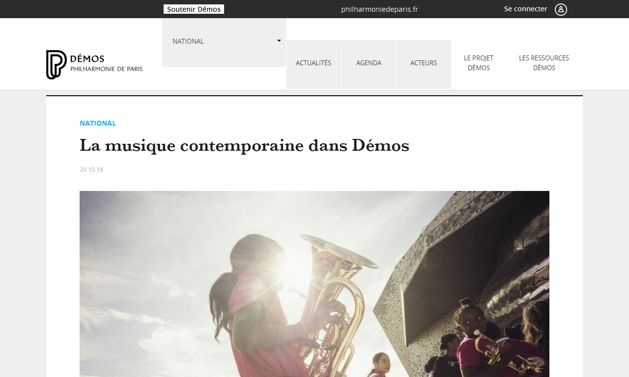 La musique contemporaine dans Démos | AdminPROD