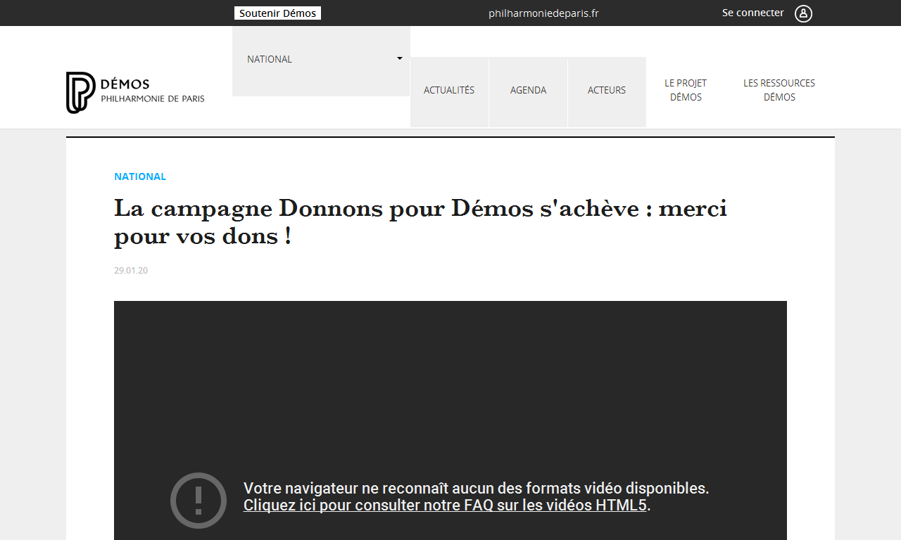 La campagne Donnons pour Démos s'achève | AdminPROD