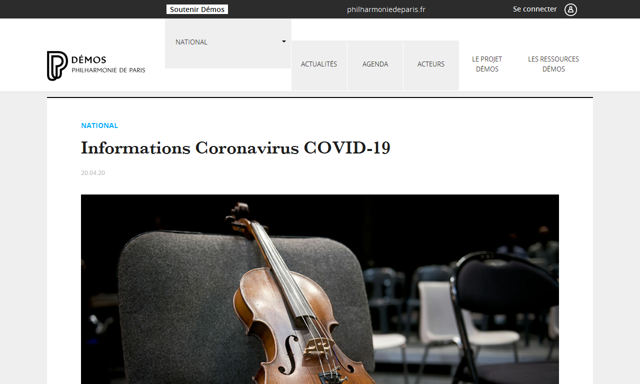 Informations Coronavirus COVID-19 | AdminPROD
