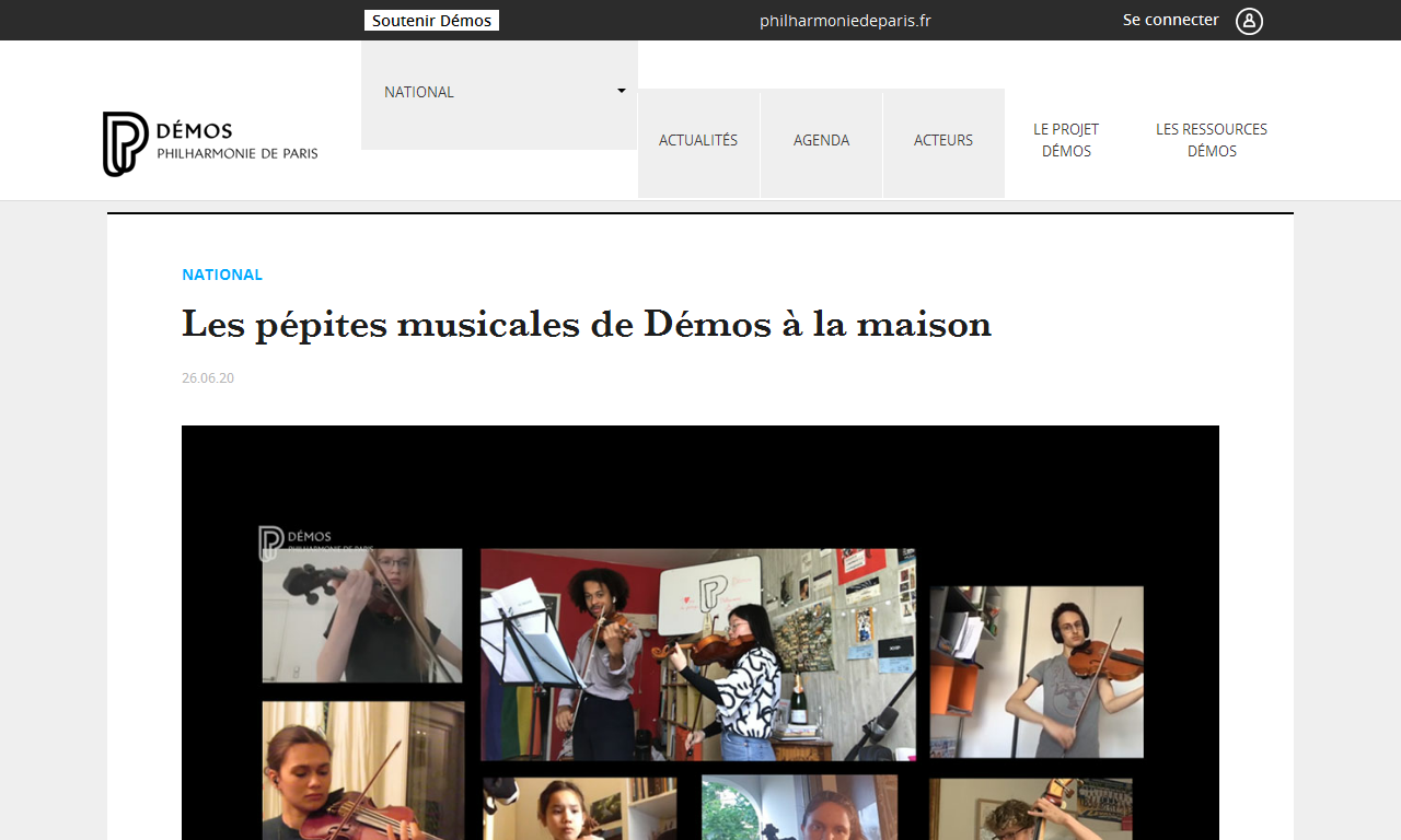 Les pépites musicales de Démos à la maison | Hélène Descourtis